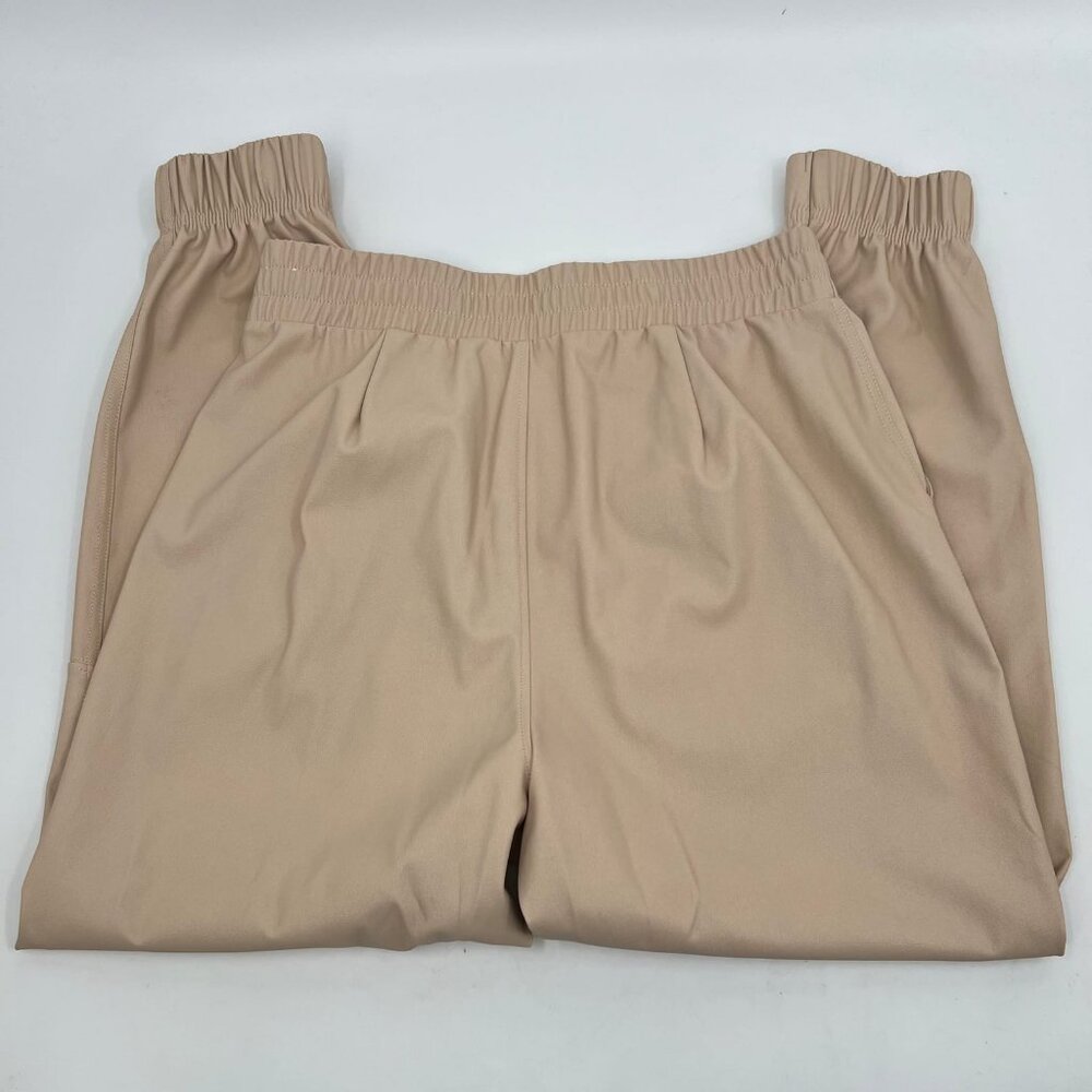 CALIA by Carrie Underwood Tan Pleather Joggers | Perfect for Any Season - Picture 2 of 7